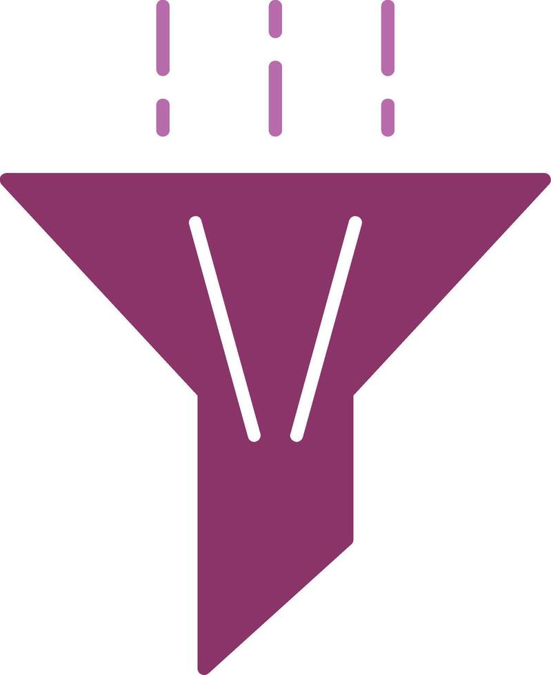 Filter Glyphe zwei Farbe Symbol vektor