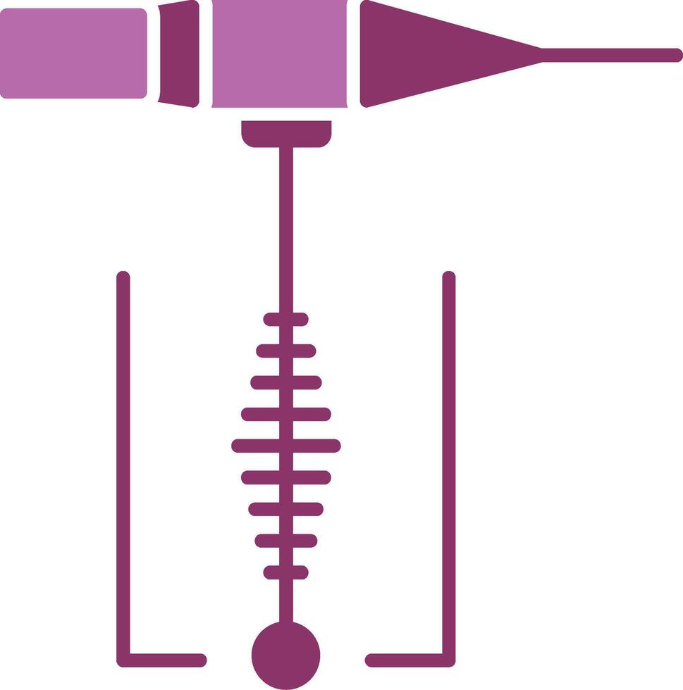 Schweißen Glyphe zwei Farbe Symbol vektor