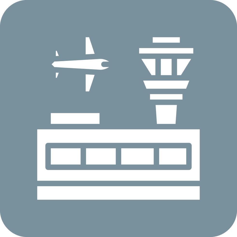Vektorsymbol für Flughafengebäude vektor