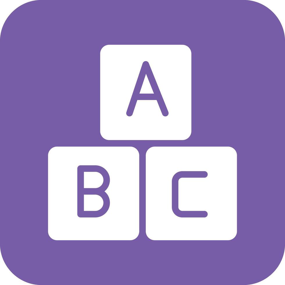 ABC block vektor ikon