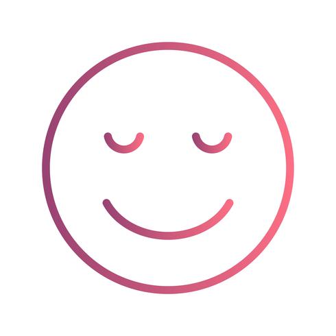 Ruhige Emoji-Vektor-Ikone vektor