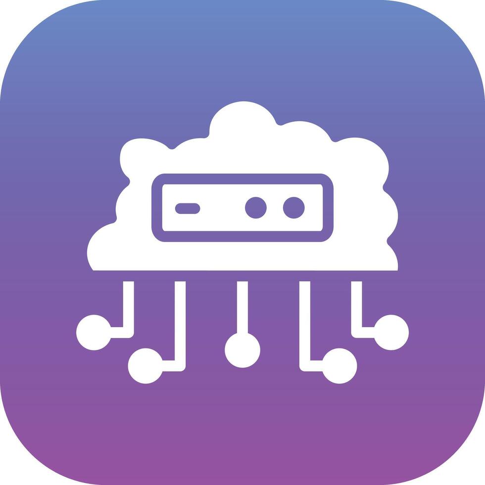 Vektorsymbol für Cloud-Netzwerke vektor