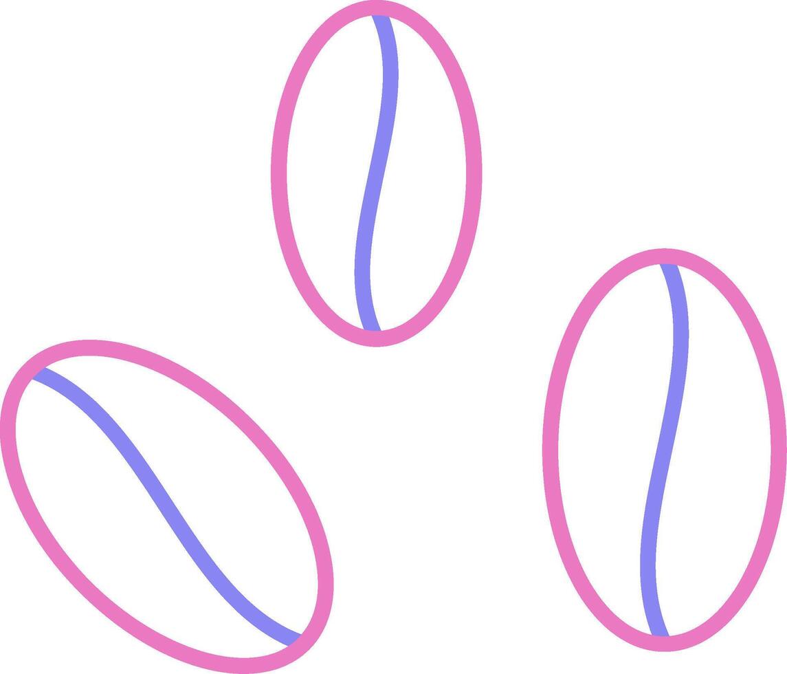 bönor linjär två Färg ikon vektor