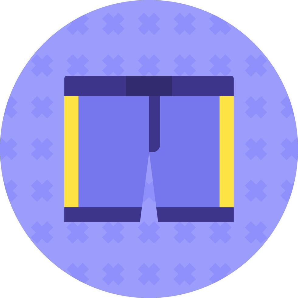 underkläder platt klistermärke ikon vektor