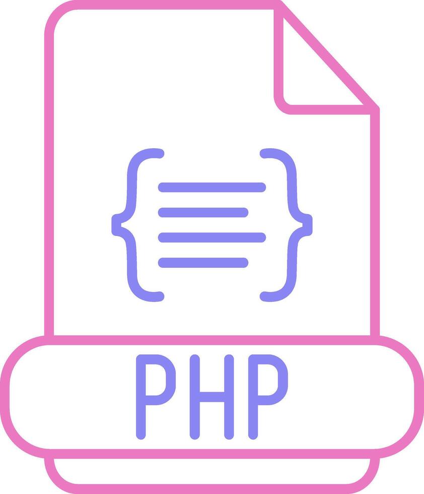 php linear zwei Farbe Symbol vektor