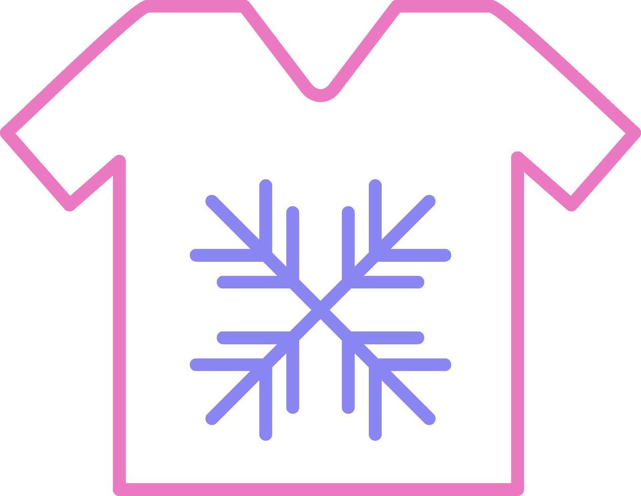 T-Shirt linear zwei Farbe Symbol vektor