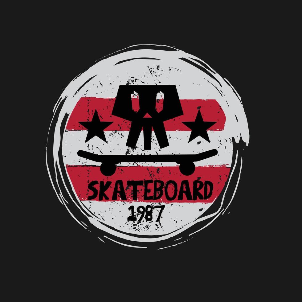 skateboard illustration typografi. perfekt för t-shirtdesign vektor