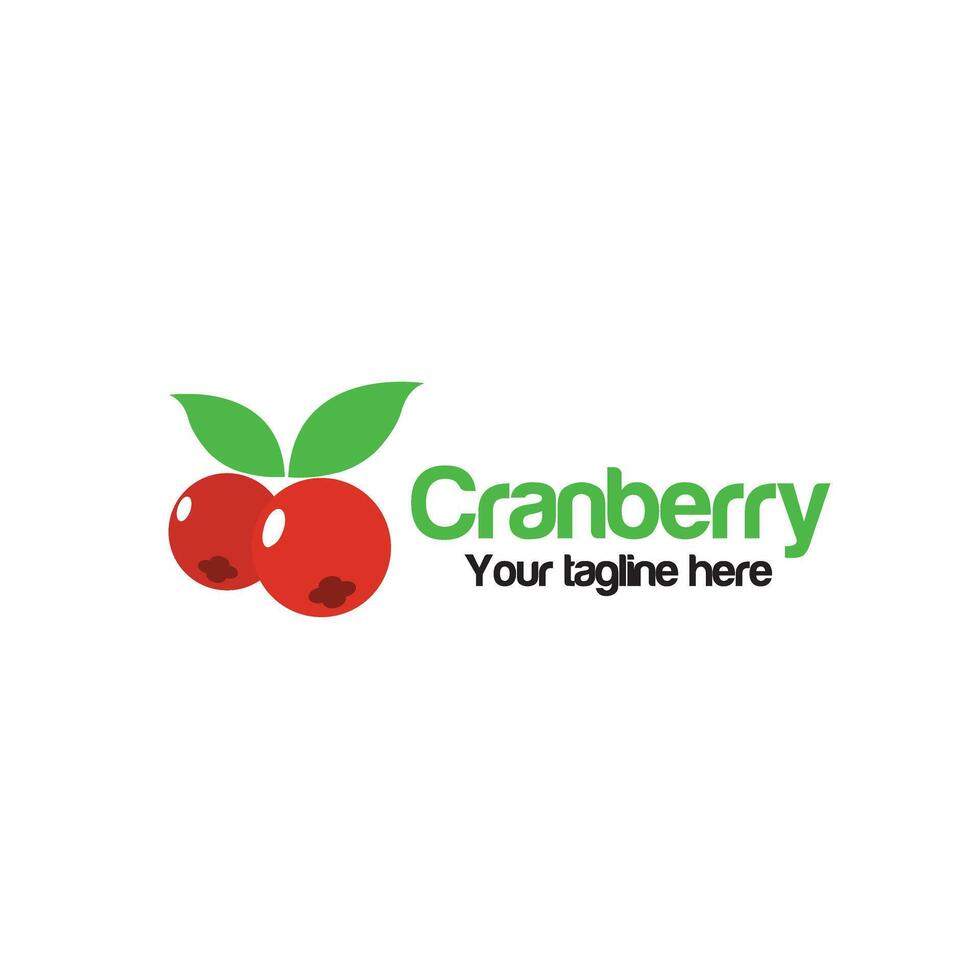 Cranberry. Logo Vorlage. Vektor Illustration