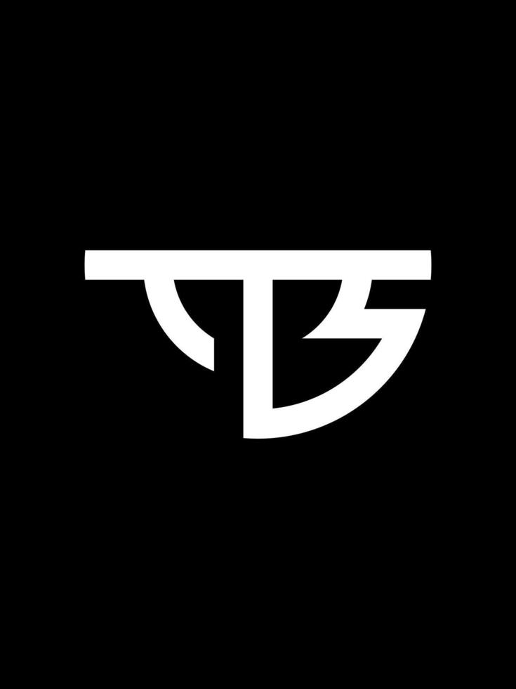 tb monogram logotyp vektor