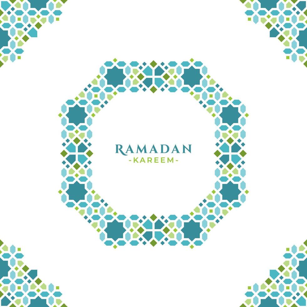 islamisch Ornament Ramadan Gruß Design vektor