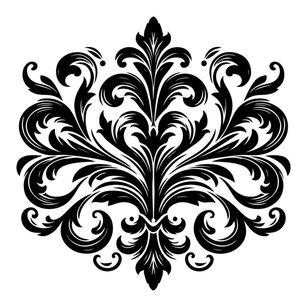 Hand gezeichnet schwarz Linie Jahrgang kalligraphisch wirbelt, Abzeichen. Ecken dekorativ aufwendig gedeiht Elemente Rand Rahmen Vektor