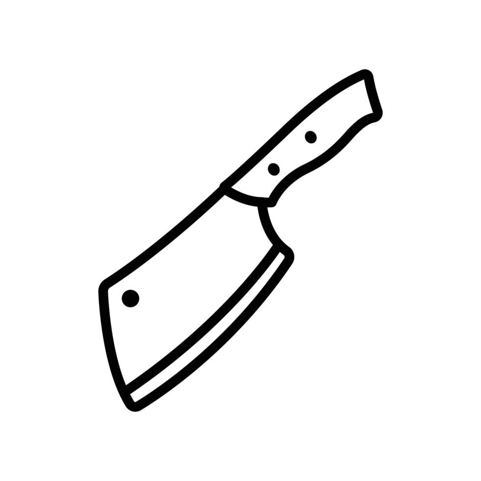 Metzger Messer Symbol Vektor Design Vorlage einfach und sauber