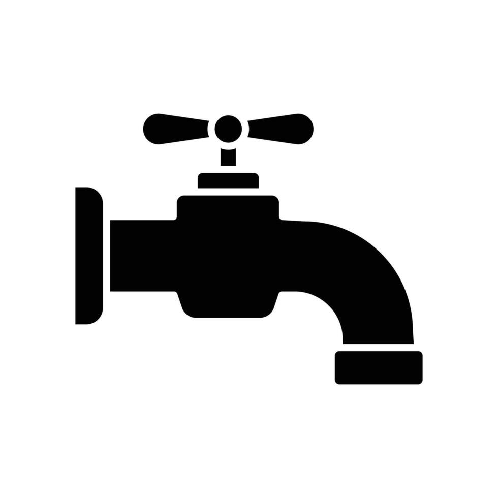 Wasser Zapfhahn Symbol Vektor Design Vorlage einfach und sauber