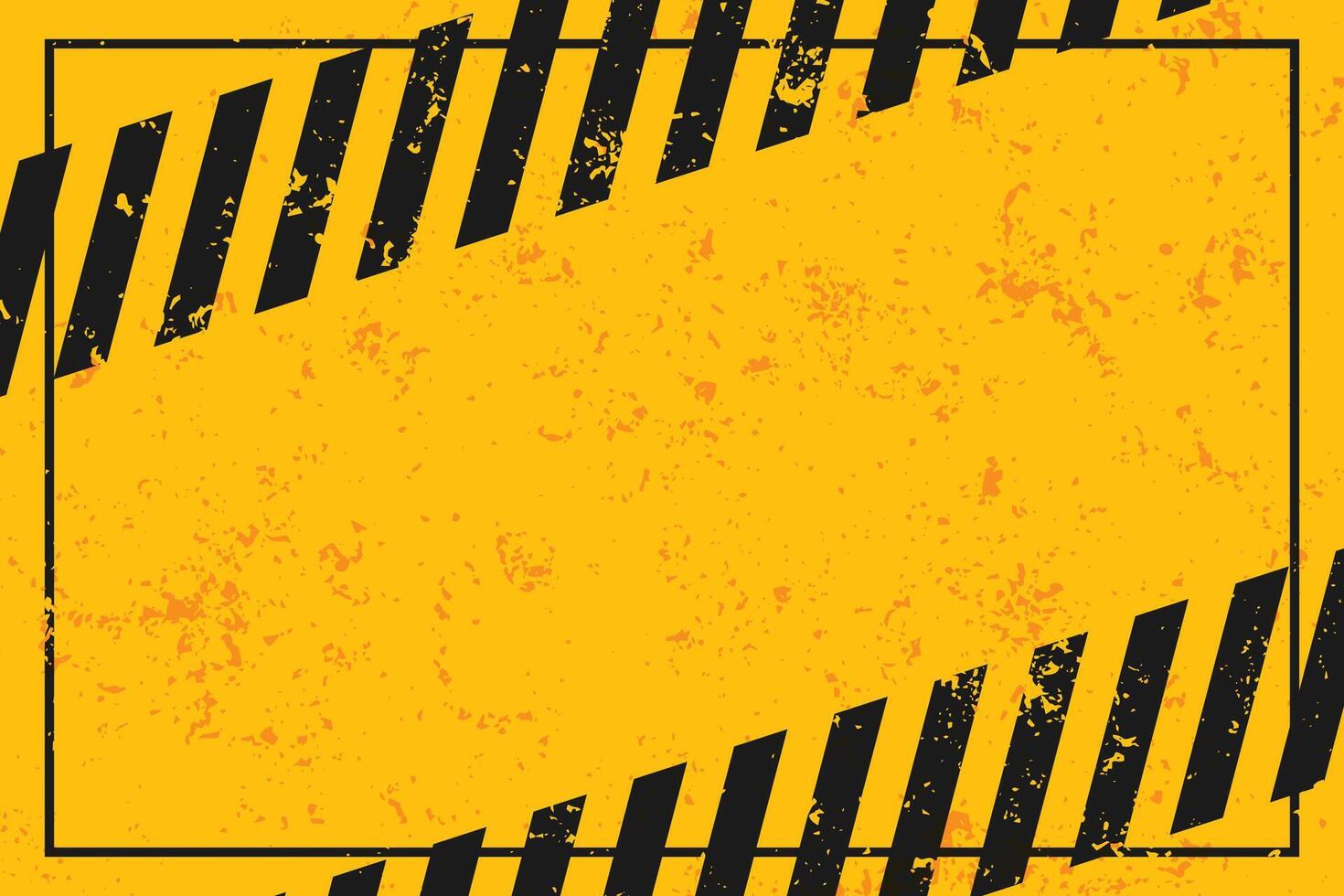Gelb Warnung Hintergrund mit schwarz Streifen vektor