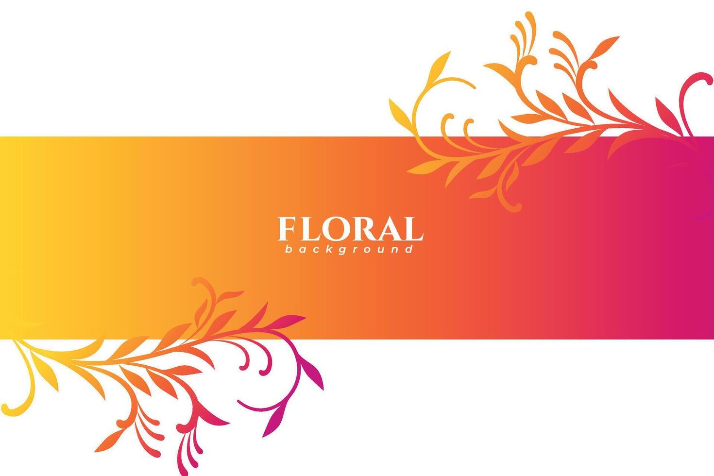 traditionell indisch Blumen- Kunst Banner zum klassisch Dekoration vektor