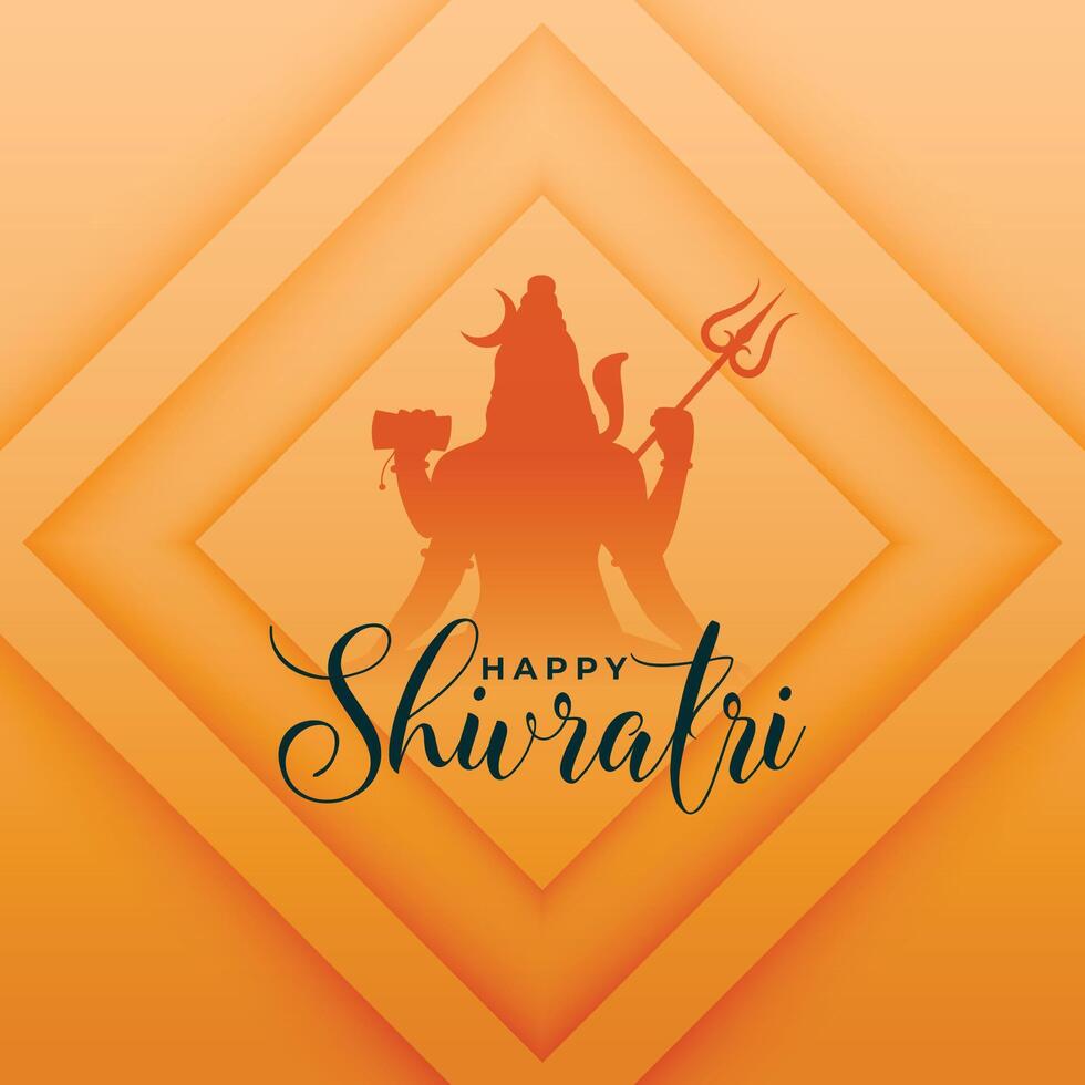 maha Shivratri Anbetung Hintergrund mit shiv Shankar Design vektor