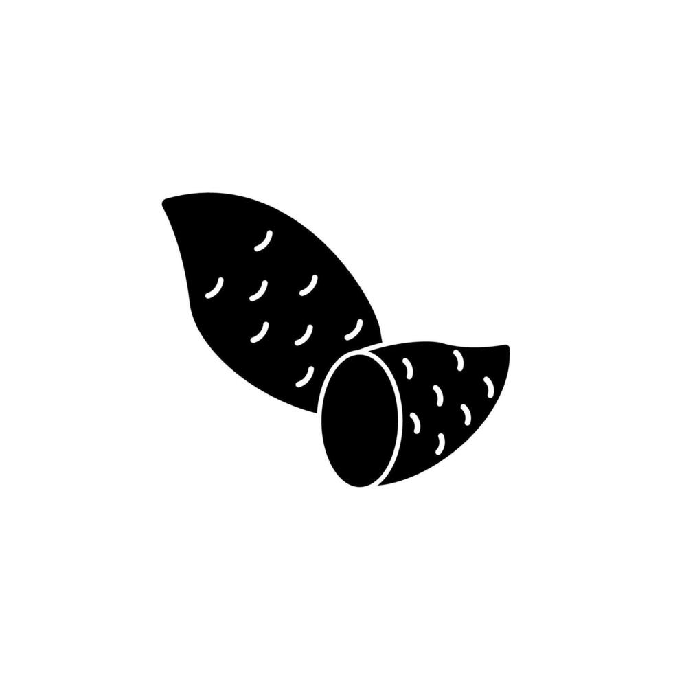 ljuv potatis begrepp linje ikon. enkel element illustration. ljuv potatis begrepp översikt symbol design. vektor