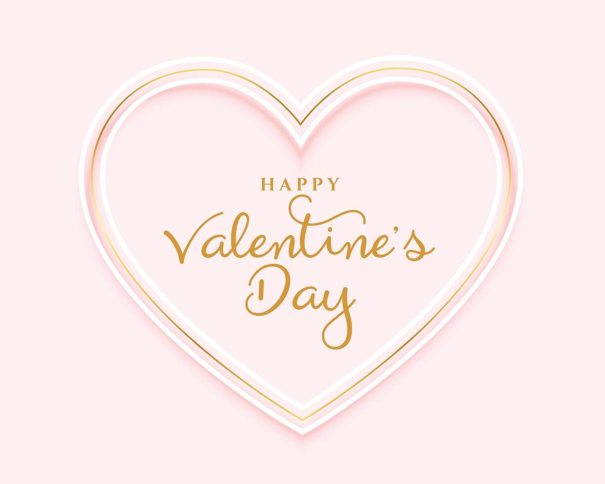 glücklich Valentinstag Tag Sanft Rosa Hintergrund Design vektor