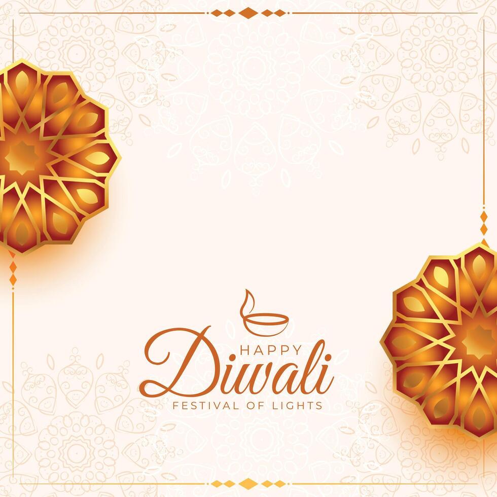 greeitng Design zum Diwali Festival vektor