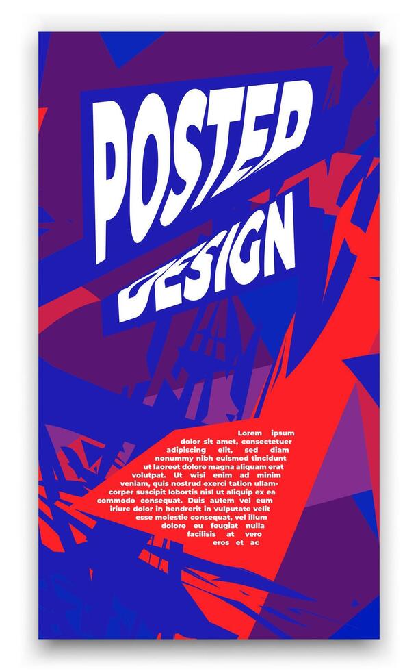 ein Poster mit das Wörter Pop Design vektor