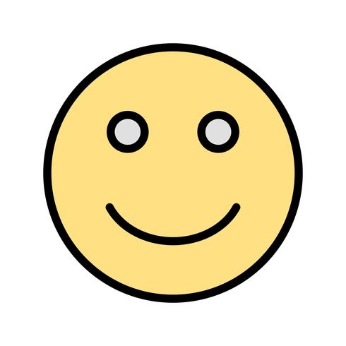 Glad Emoji Vector Icon