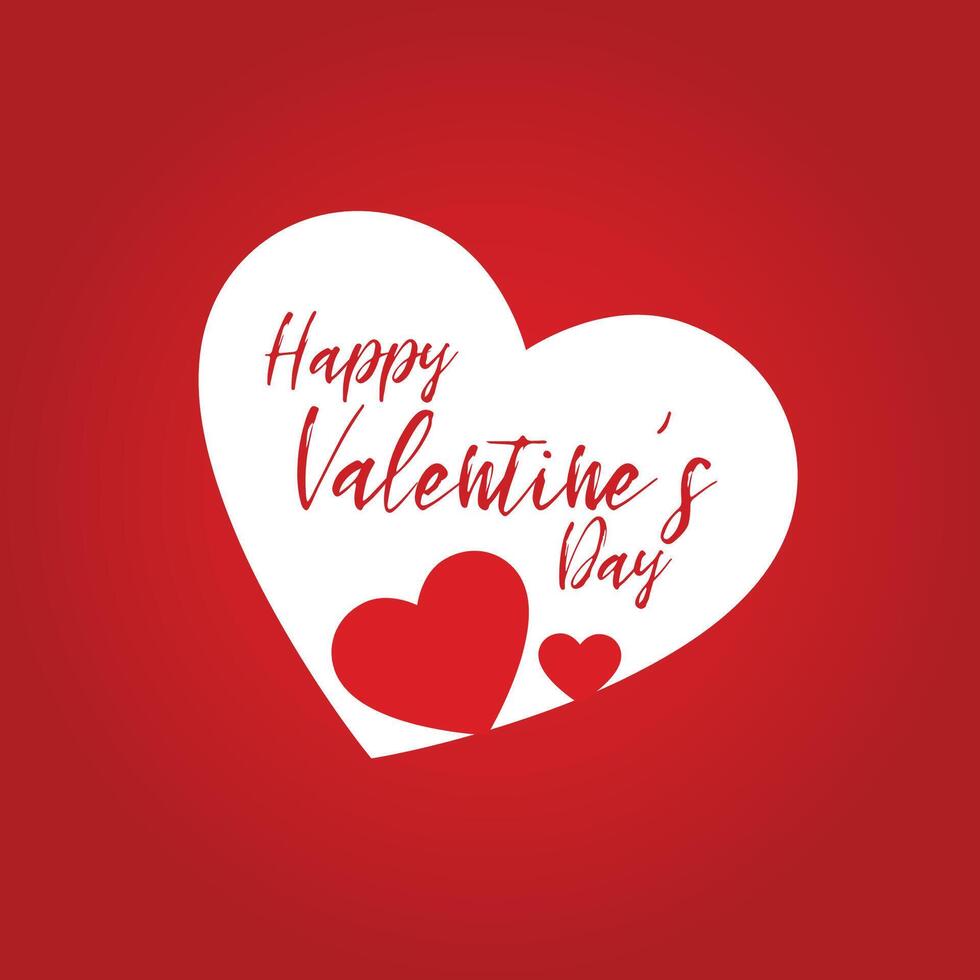 Papier Schnitt Valentinsgrüße Tag Gruß Karte mit süß Herzen vektor