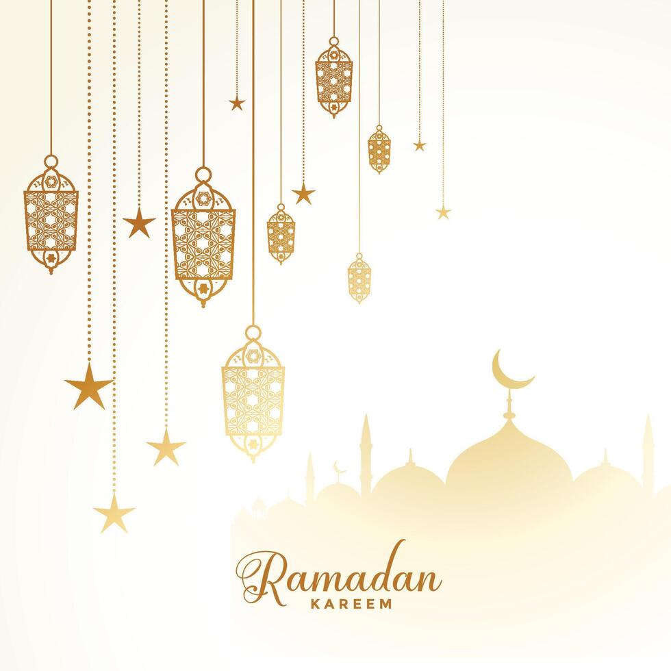 islamisch Ramadan kareem eid Festival Karte Design vektor