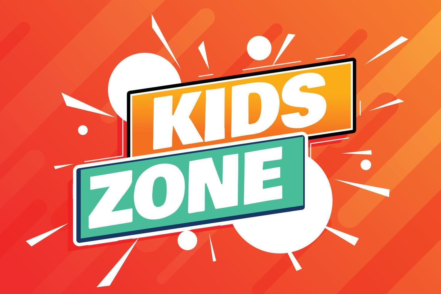 Kinder Zone Party Hintergrund Design vektor