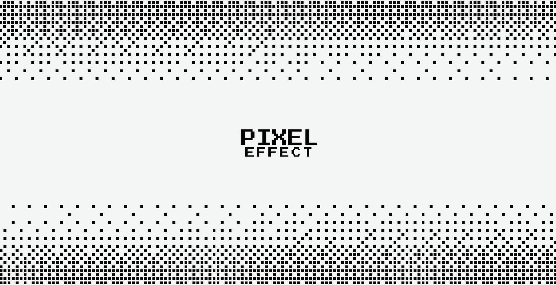 abstrakt pixelig Gitter Banner mit geometrisch Mosaik Muster vektor