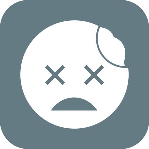 Zombie Emoji-Vektor-Symbol vektor