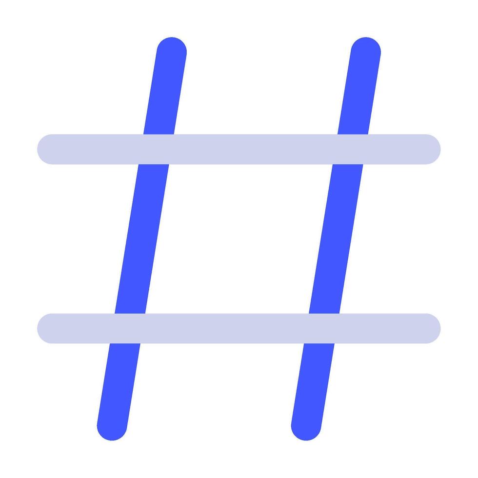 Hashtag Symbol zum Netz, Anwendung, uiux, Infografik, usw vektor