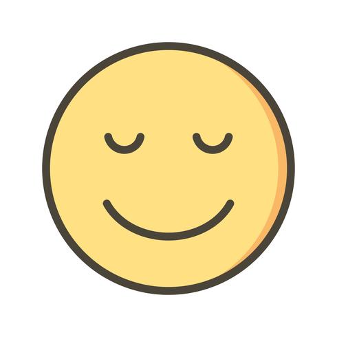 Lugn Emoji Vector Ikon