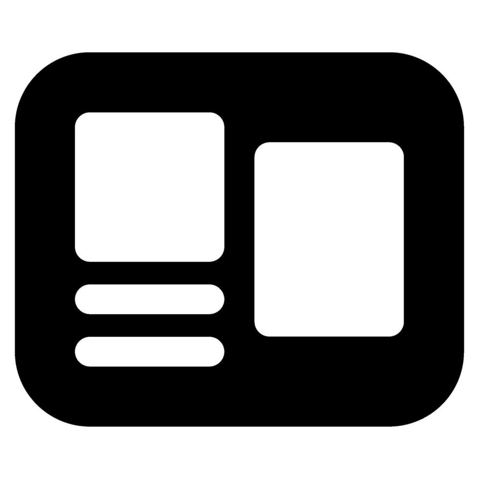 bulletin styrelse ikon för webb, app, uiux, infografik, etc vektor