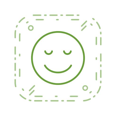 Ruhige Emoji-Vektor-Ikone vektor