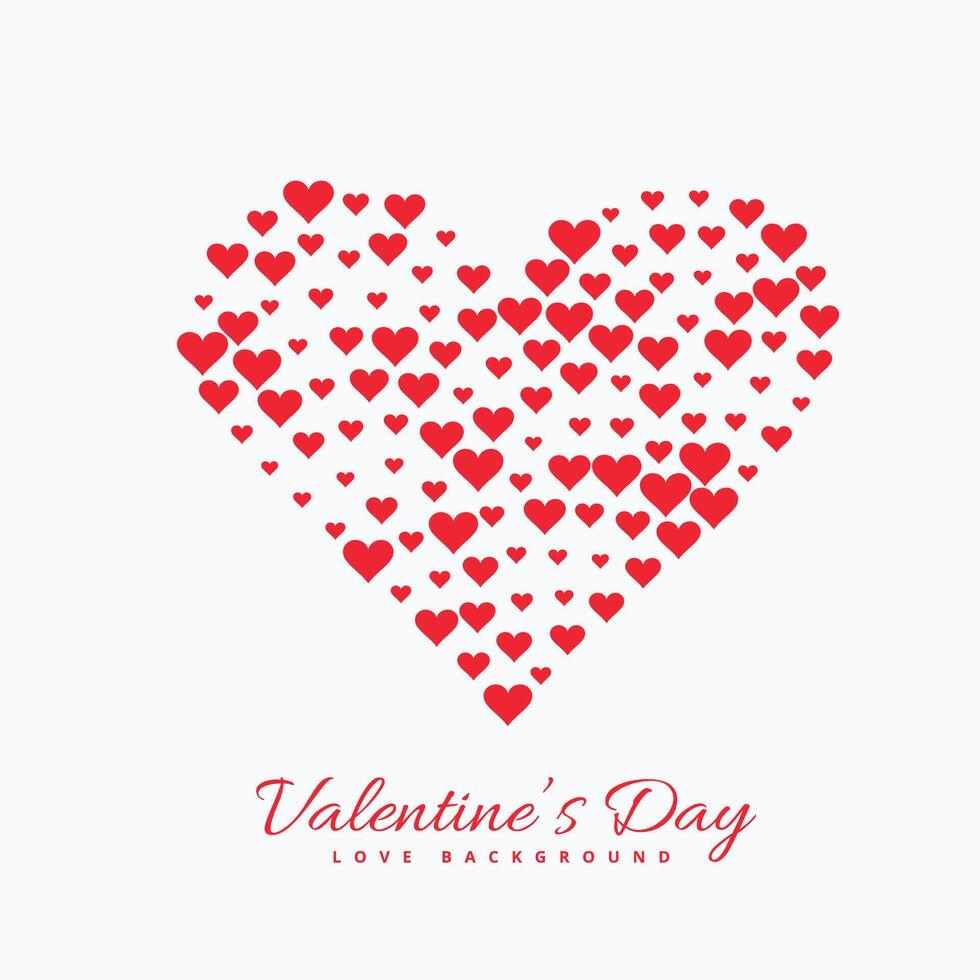 glücklich rot Valentinsgrüße Tag Herzen Hintergrund abstrakt Design Illustration vektor