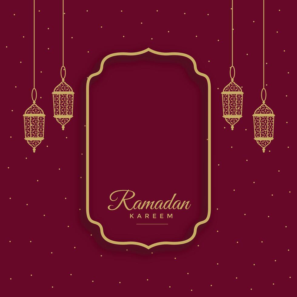 traditionell ramadan kareem islamic bakgrund med text Plats vektor