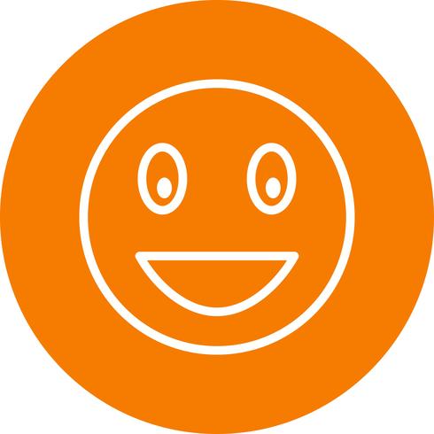 Lachende Emoji-Vektor-Ikone vektor