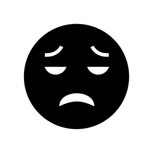 Besviken Emoji Vector Icon