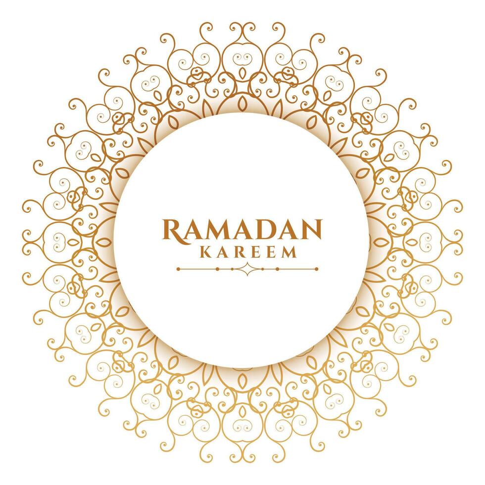 Arabisch Mandala Stil islamisch Ramadan kareem Hintergrund vektor