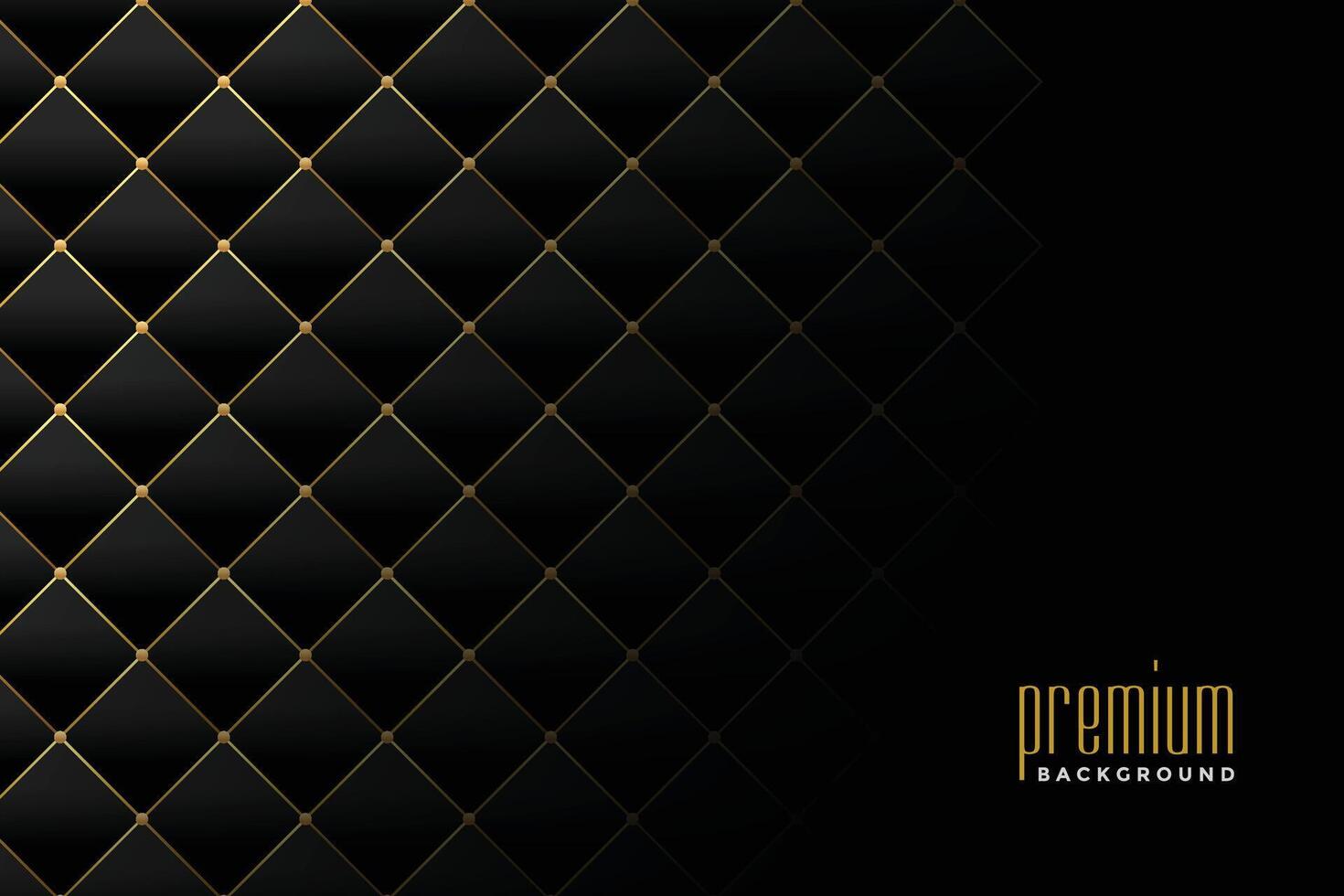 Polster golden Luxus Diamant Muster Hintergrund Design vektor