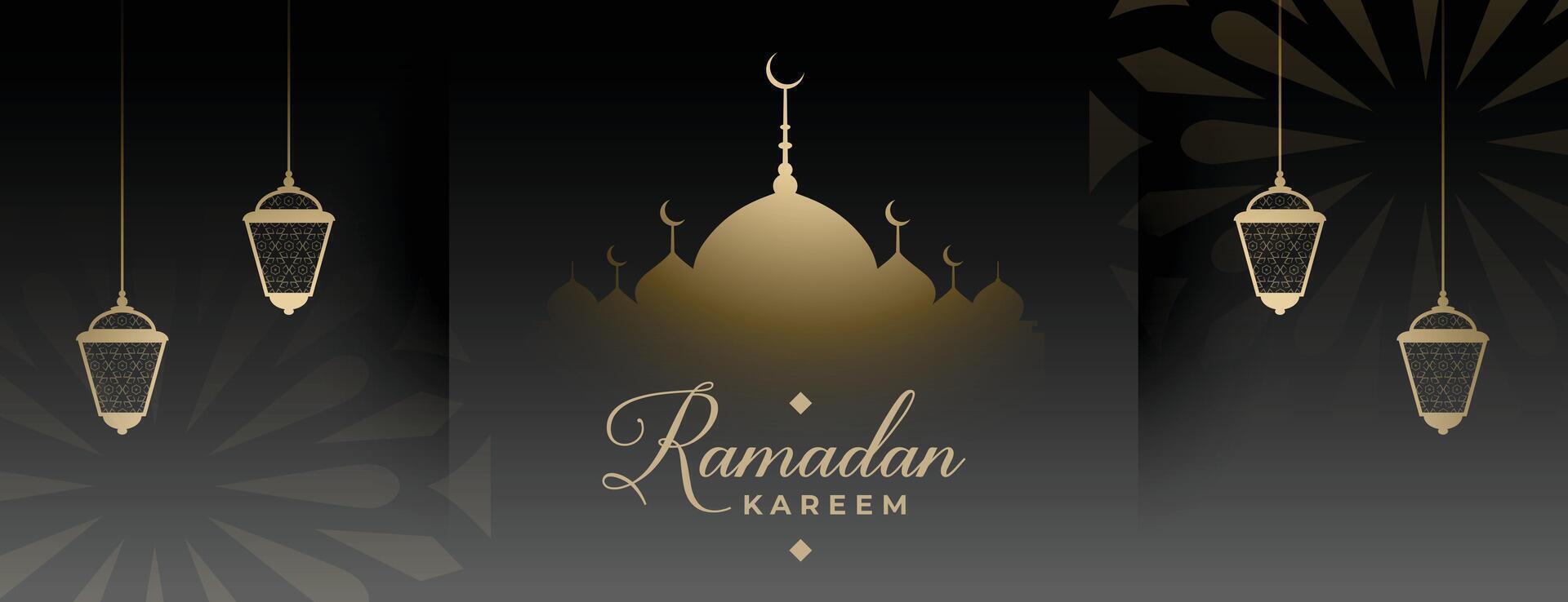 heilig Ramadan Monat Feier Festival Banner Design vektor