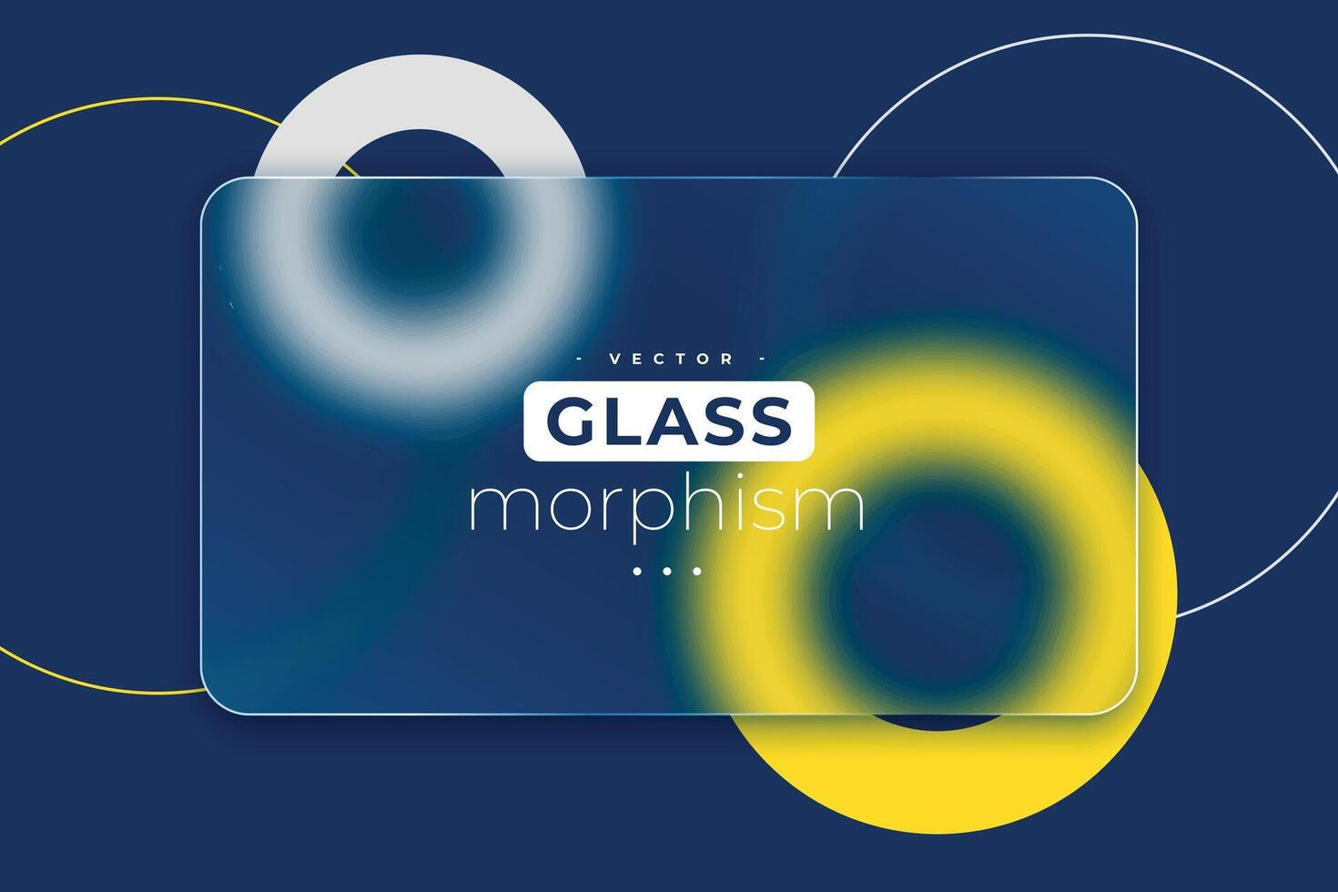 glas morfism bakgrund med transparent matt effekt vektor