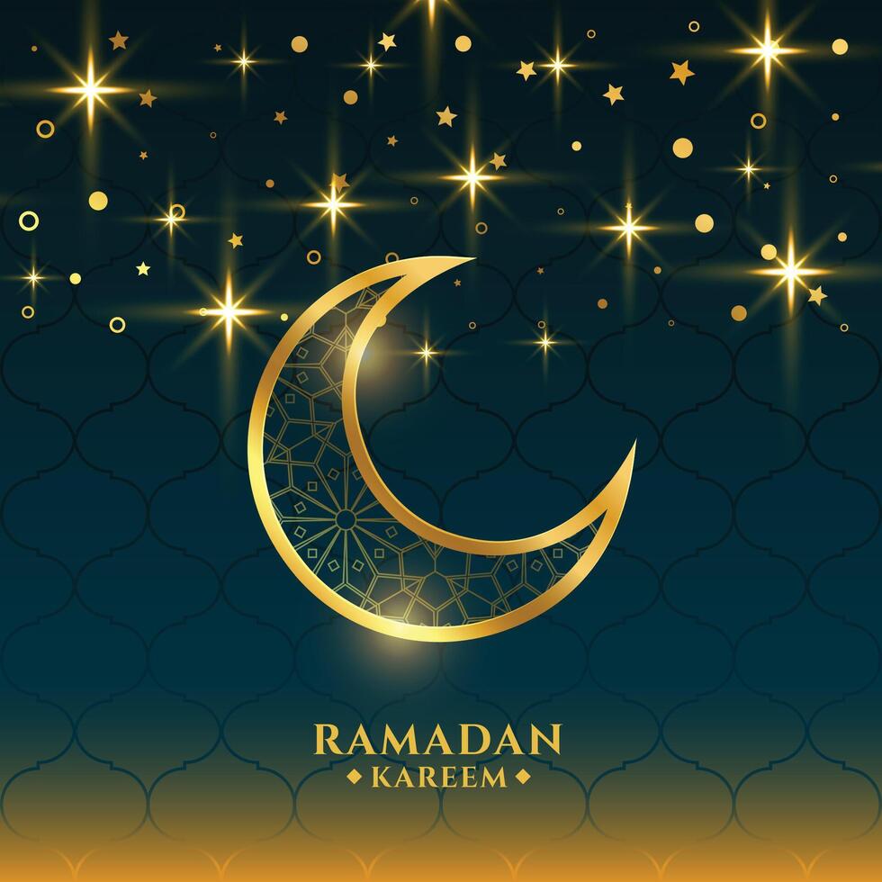 skön ramadan kareem helig säsong hälsning kort design vektor