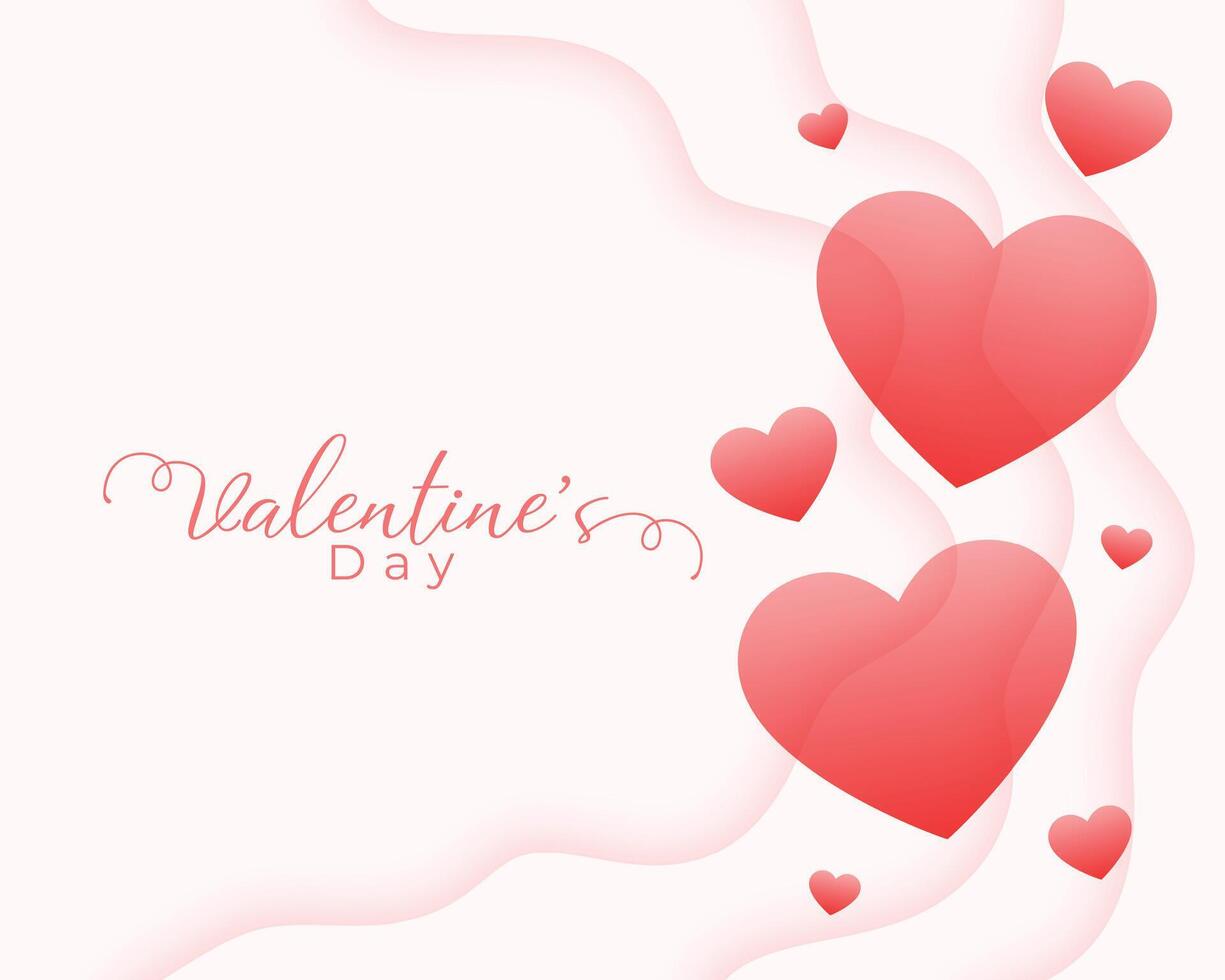 schön Rosa Herzen Hintergrund zum Valentinstag Tag Feier vektor