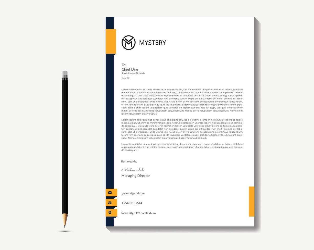 kreativ abstrakt brevhänd degsin. professionell företag brevlån, nyhetsbrev tidskrift affisch broschyr design. vektor