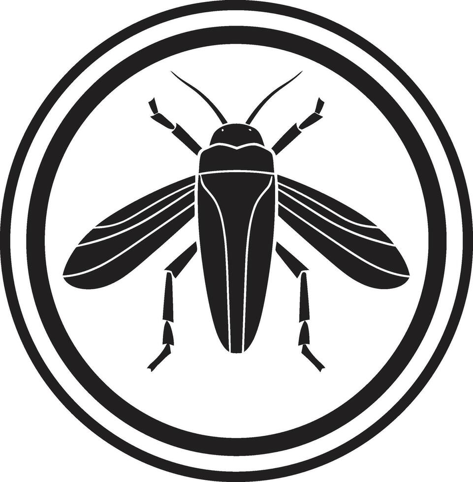 Sprungkraft Ader kreativ Heuschrecke Emblem Insektenkunst Nexus Vektor Insekt Emblem Design