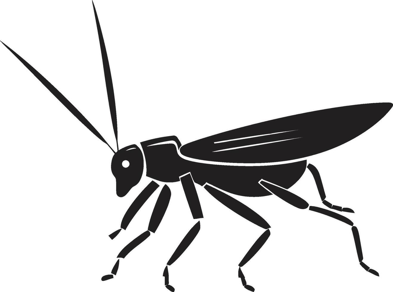 grüner Sprung Nexus Evolution Vektor Heuschrecke Emblem Heuschreckenzauber Ader künstlerisch Insekt Emblem