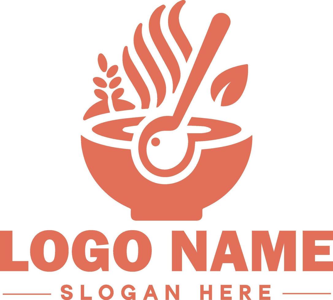 restaurang logotyp, bar, kaffe affär, bbq, bageri, Kafé, mat logotyp och ikon symbol rena platt modern minimalistisk företag logotyp design redigerbar vektor