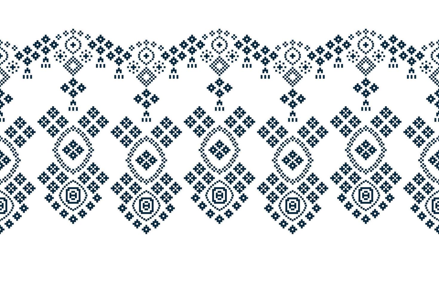 etnisk geometrisk tyg mönster korsa stitch.ikat broderi etnisk orientalisk pixel mönster vit bakgrund. abstrakt, vektor, illustration. textur, kläder, dekoration, motiv, siden tapet. vektor