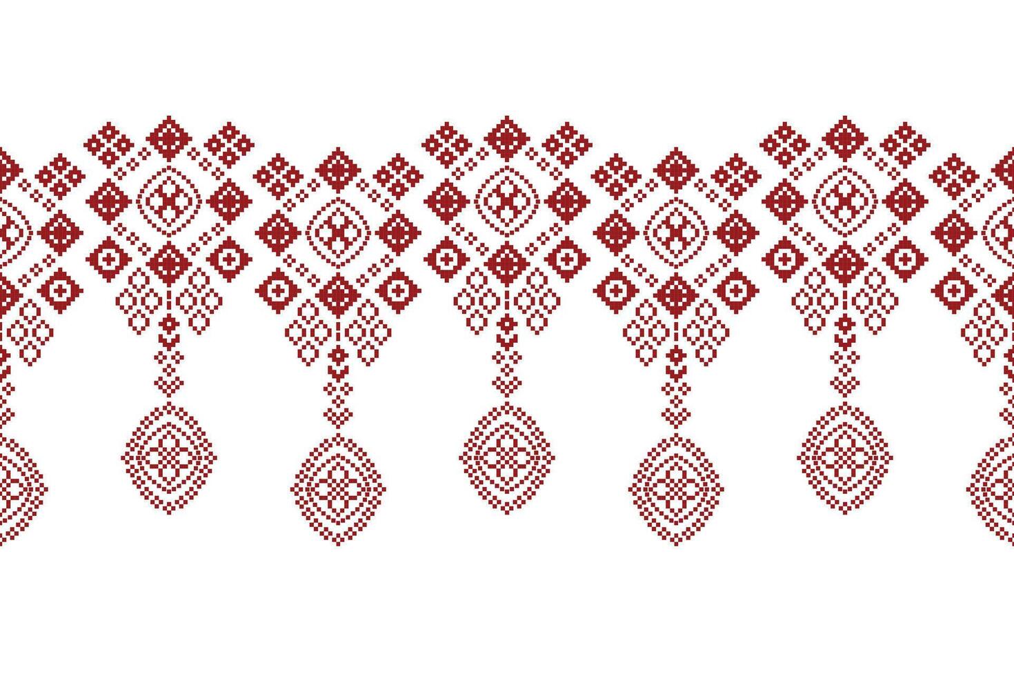 etnisk geometrisk tyg mönster korsa stitch.ikat broderi etnisk orientalisk pixel mönster vit bakgrund. abstrakt, vektor, illustration. textur, kläder, dekoration, motiv, siden tapet. vektor